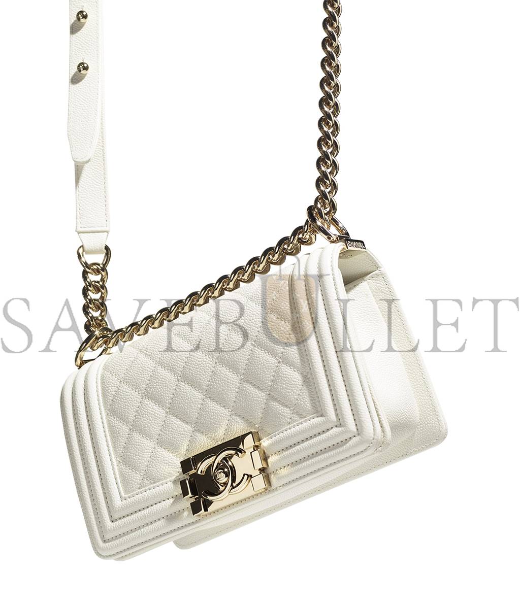 Ch*el small boy handbag gold hardware a67085 b05839 10601 (20.5*12*8.5cm)